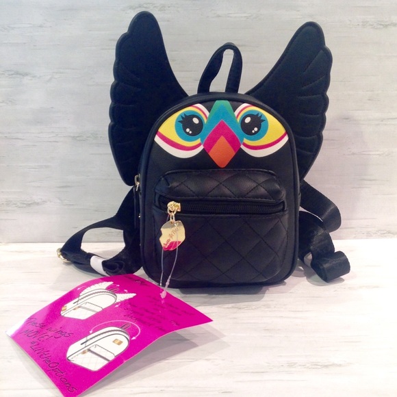 Betsey Johnson Handbags - Luv Betsey® Tucan Backpack Black Retractable Wings